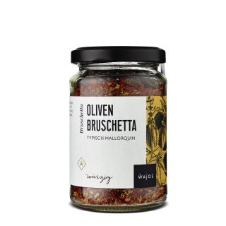 Wajos Gourmet:  Oliven Bruschetta, der Geschmack dieser typisch mallorquinischen Würzmischung stammt von sonnengereiftem Gemüse   Deutschland