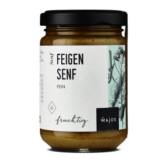 Wajos Gourmet Feigen Senf | fein | fein-würzig mit dem süßen Geschmack saftiger Feigen | Vegan   Deutschland